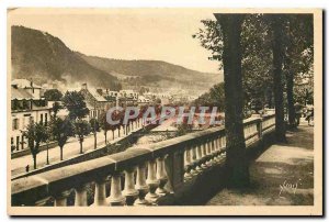 Old Postcard Auvergne La Bourboule Puy de Dome Dordogne to the Avenue of the US