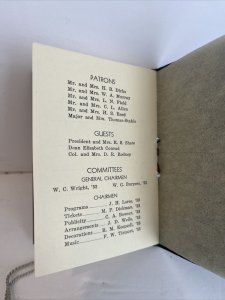 The Engineer's Ball Mini Brochure Dance Card 1933 at the Lansing Masonic Temple