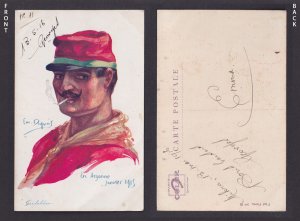 FRANCE, Propaganda postcard, Emile Dupuis, Italian Garibaldier Infantry, WWI