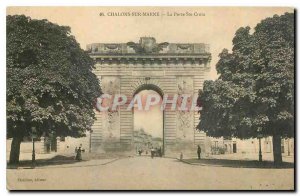 Old Postcard Chalons sur Marne La Porte Ste Croix