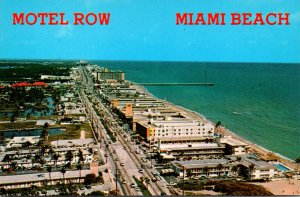 Florida Miami Beach Motel Row Along Collins Avenue