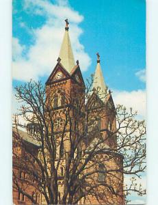 Unused 1950's CHURCH SCENE St. Saint Meinrad Indiana IN p4065