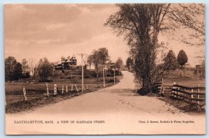 Easthampton MA Glendale Street Postcard Massachusetts
