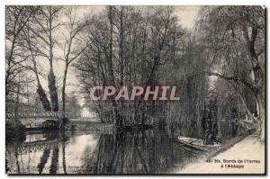 Old Postcard Bi Edges of Yerres I was I Abbey