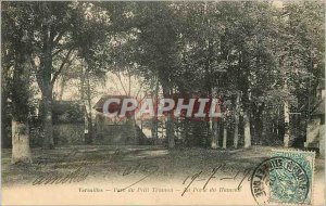 Postcard Old Versailles park petit trianon door hamlet