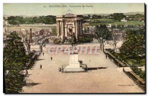 Old Postcard Montpellier Promenade du Peyrou