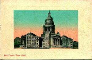 State Capitol Building Boise Idaho ID UNP 1910s Vtg DB Postcard Embossed Unused