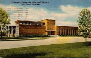 Nebraska Boys Town Reception Center Gift Shop and Cafeteria 1954 Curteich