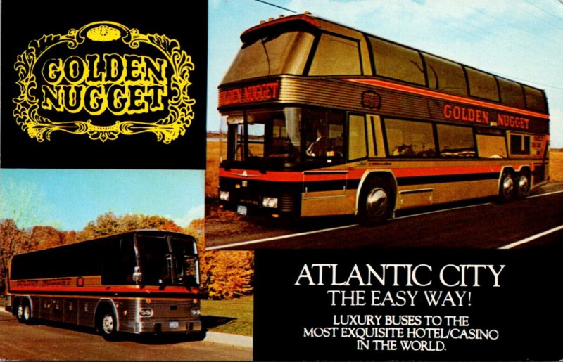 New Jersey Atlantic City Golden Nugget Hotel & Casino Golden Coach Bus