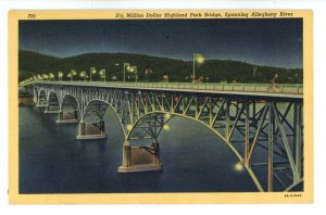 PA - Pittsburgh. Highland Park Bridge ca 1939