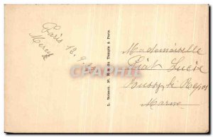 Old Postcard Paris Saint Peter Square and the Sacre Coeur Basilica