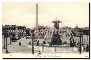 Postcard The Old Paris Concorde Square
