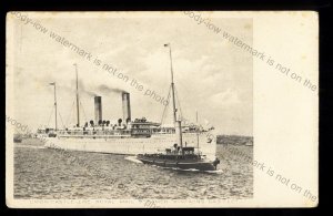 UC159 - Union Castle Liner - Kinfauns Castle - postcard