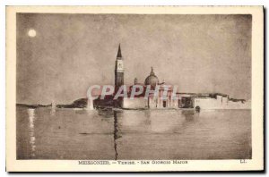 Postcard Old Meissonier Venice San Giorgio Major