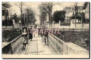 Old Postcard The Saint Maur park L & # 39avenue lakes and gateway