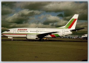 Airplane Postcard Bulgaria Balkan Airlines Boeing 737-53A LZ-BOA in Munchen BQ17