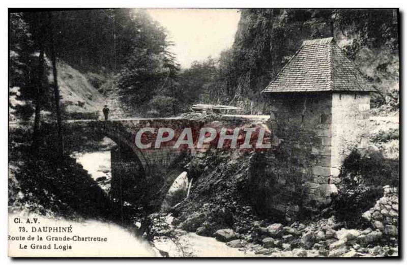 Old Postcard Dauphine Route Grande Chartreuse big house