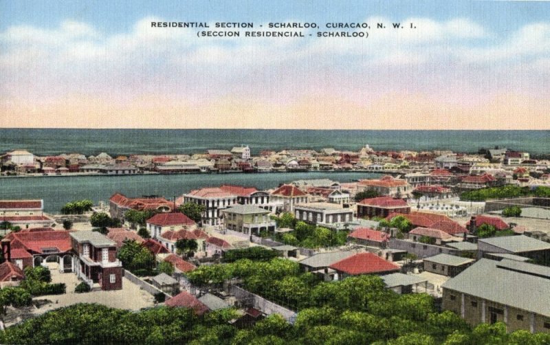 curacao, N.W.I., WILLEMSTAD, Residential Section Scharloo (1930s) Kropp 19940N