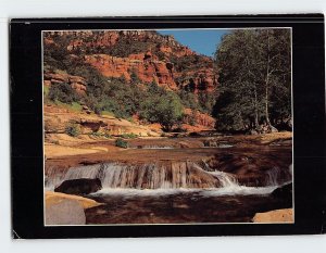 Postcard Oak Creek Falls Oak Creek Canyon Area of Northern Arizona USA