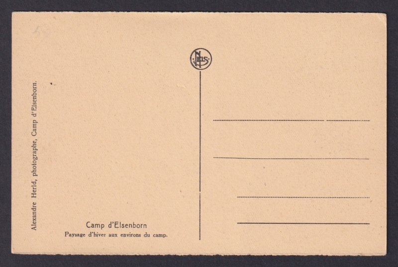 BELGIUM Postcard Camp d'Elsenborn (Elsenborn camp) Winter landscape