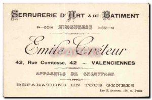 Locksmith Business Card Valenciennes D Art Of Building Zinguerie Emile Lriteu...