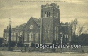 Methodist Episcopal Church South - Laurinburg, North Carolina NC Postcard