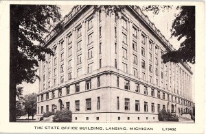 Postcard BUILDING SCENE Lansing Michigan MI AI2139