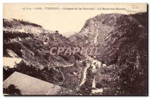 Auvergne Old Postcard Thiers Gorges of the Durolle The end of the world