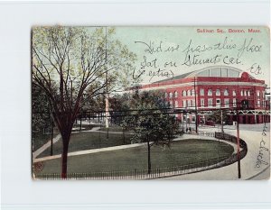 Postcard Sullivan Square, Boston, Massachusetts