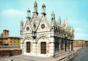 Postcard Church Of Saint Mary of The Thorn Parish Cathedral Pisa Italy