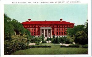MADISON, WI  COLLEGE of AGRICULTURE University  of  Wisconsin  c1930s   Postcard