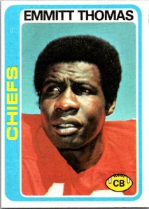 1978 Topps Football Card Emmitt Thomas Kansas City Chiefs sk7173