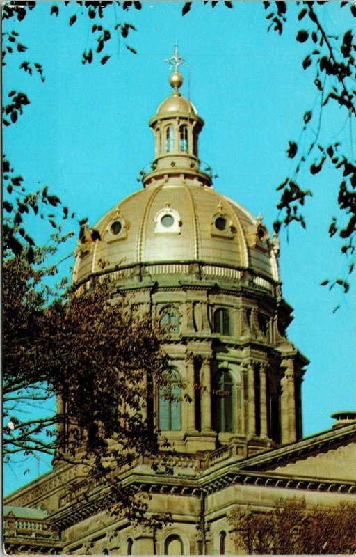 State Capitol Des Moines Iowa IA Dome Postcard Dexter VTG UNP Vintage Unused 