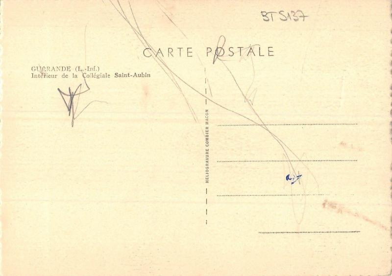 BT5137 Guerande interieur de la collegiale saint aubin       France