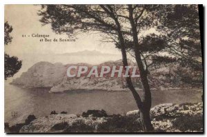 Postcard Old cove and Bec Sormiou