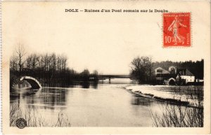 CPA Dole- Ruines d'un Pont Romain sur le Doubs FRANCE (1043450)