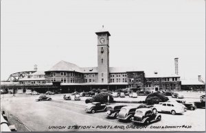 Union Station Portland Oregon Cross & Dimmitt Vintage RPPC C101