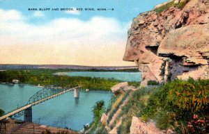 Minnesota Red Wing Barn Bluff and Bridge