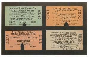 Dalkeith picture Postcard entertainers train tickets