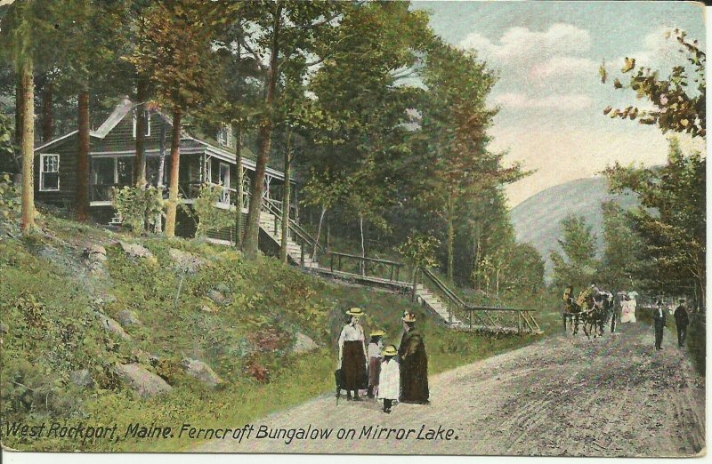 West Rockport,Maine, Ferncroft Bungalow On Mirror Lake