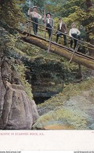 Illinois Scene In Starved Rock 1907