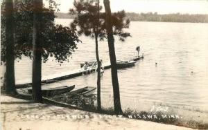 1937 NISSWA MINNESOTA Scene Idlewild Resort RPPC real photo postcard 3296