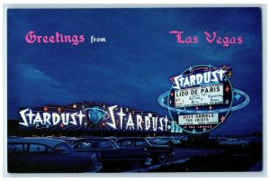 c1960 Stardust Hotel Resort Exterior Building Las Vegas Nevada Vintage Postcard