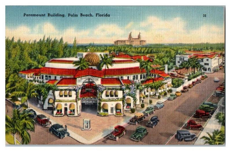 Paramount Building, Palm Beach, FL Postcard *5F(2)13