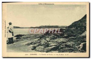 Old Postcard Dinard Le Chemin de Ronde