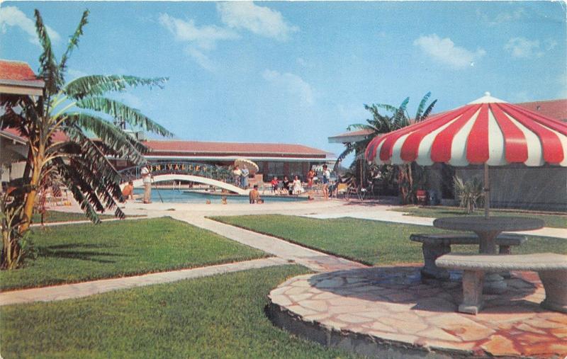 Harlingen Texas Sun Valley Motor Hotel Patio Seating Swimming