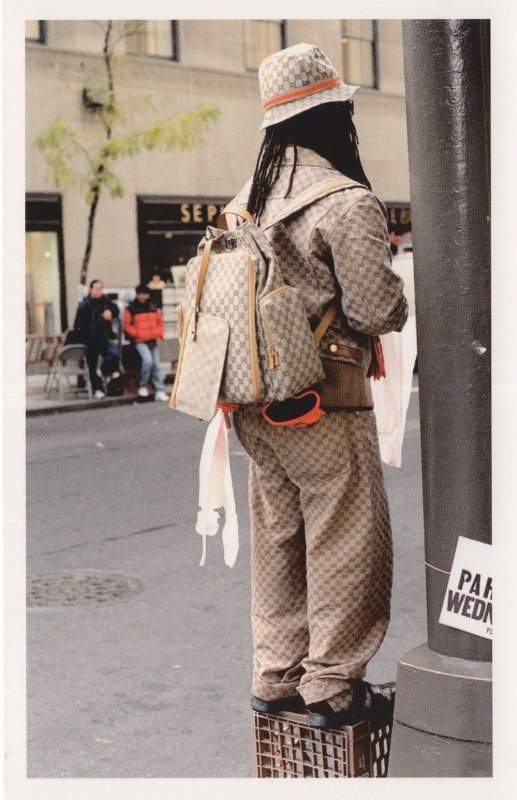 African American Lady Dreadlocks Wild Fashion Award Photo Postcard