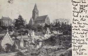 NOTTINGHAM ENGLAND~THE CEMETERY~1902 PHOTO POSTCARD