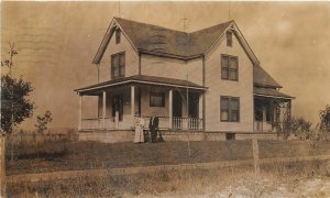 G19/ Fort Wayne Indiana RPPC Postcard 1912 Home Residence Koester