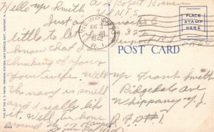 Vintage Postcard 1942 Chapel U.S. Naval Training Station Newport Rhode Island RI